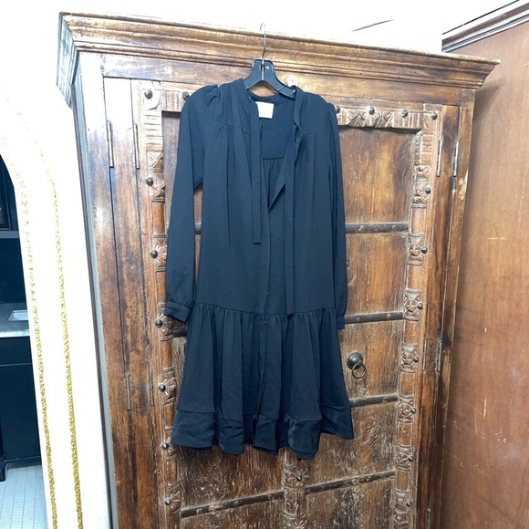 Les Coyotes de Paris Black Bow Dress Girls/Teen Size 18 ~ US Women XS/S - Picture 3 of 7